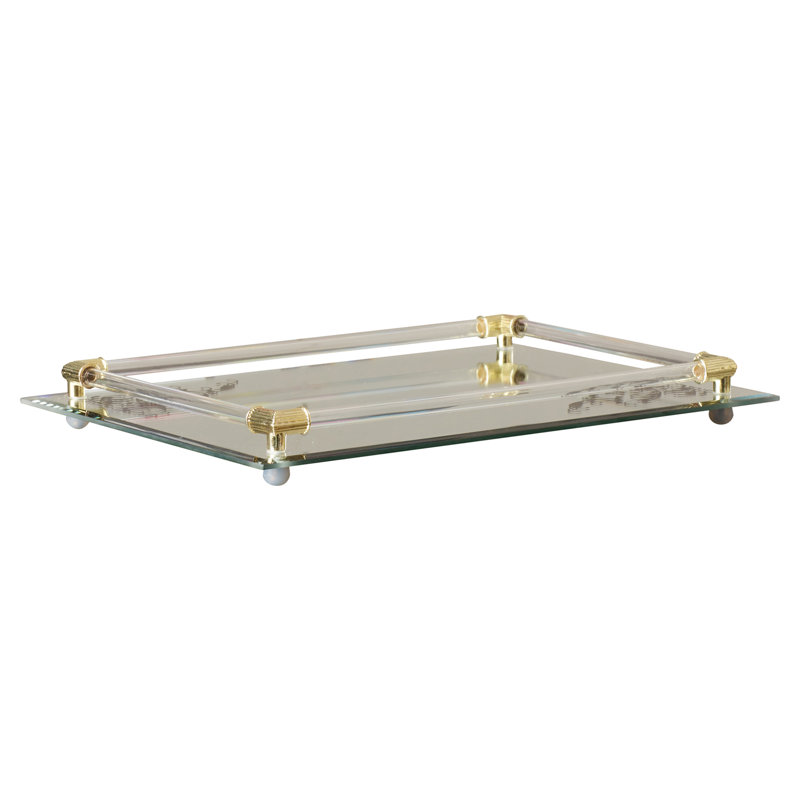 Willa Arlo Interiors Valya Rectangle Mirror Vanity Tray & Reviews Wayfair